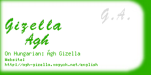 gizella agh business card